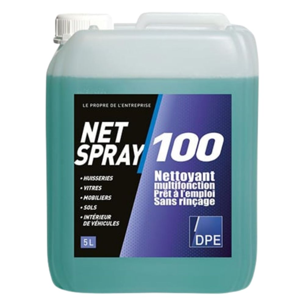 Nettoyant multifonctions prêt à l'emploi sans rinçage : Net spray (0.75 et 5L)