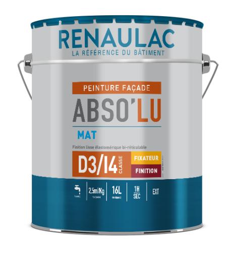 Peinture Mat de revêtement et protection des façades ABSO'LU Mat : RENAULAC