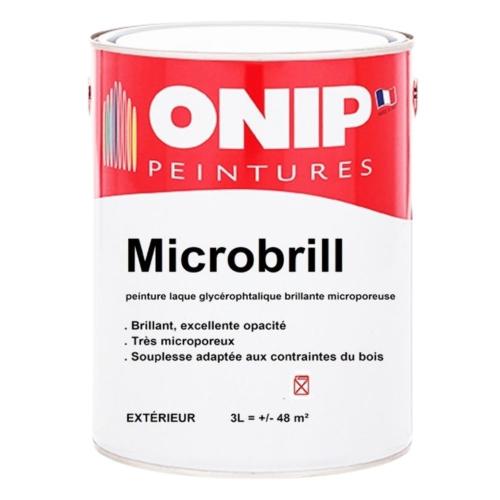Peinture de finition brillante pour bois : Microbrill Onip