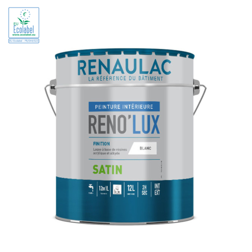 Peinture laque velouté tendu haute qualité de finition RENO'LUX SATIN : RENAULAC